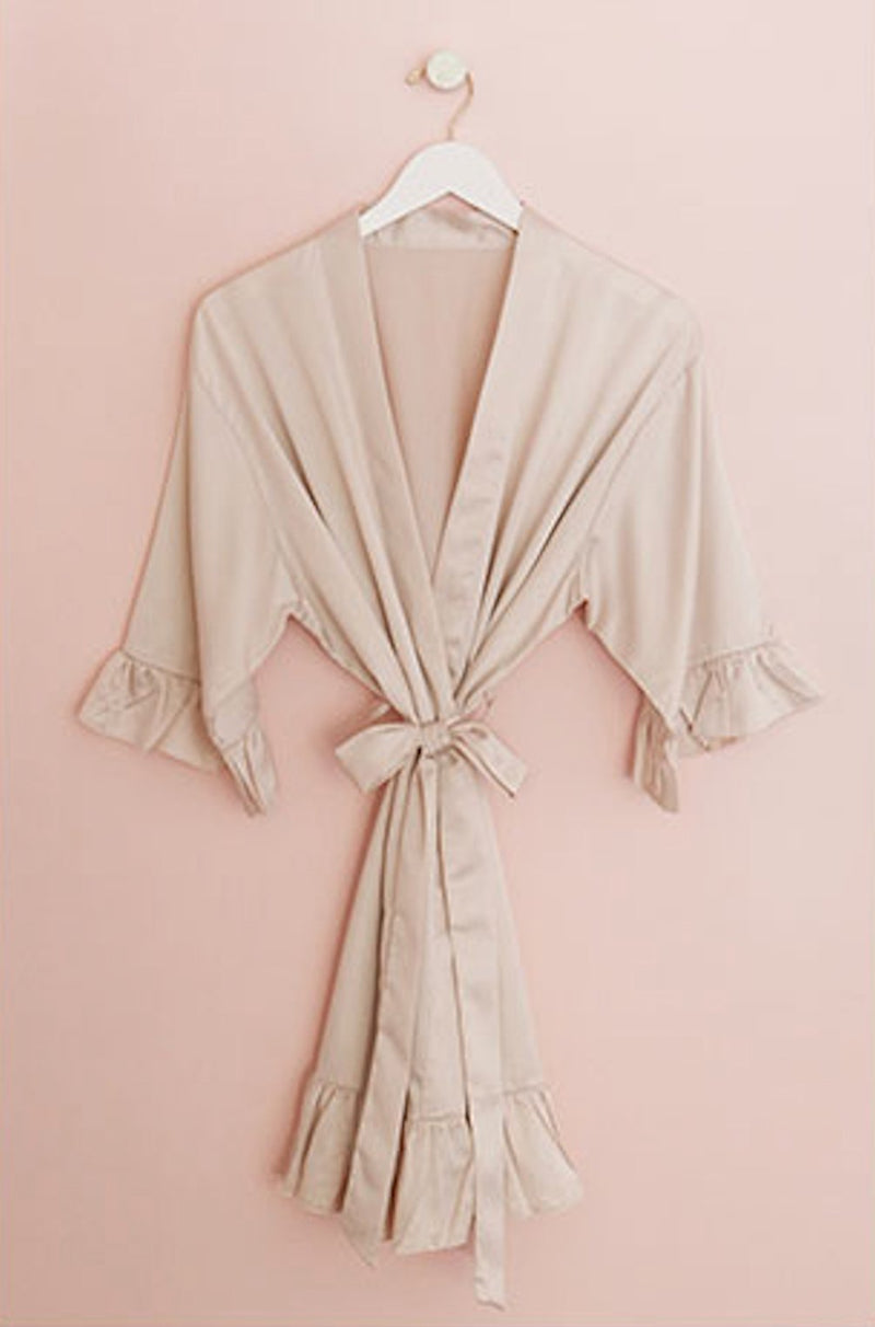 Hochzeit Morgenmantel | Wedding-Secrets Personalisierter Kimono SATIN ♡